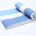 microfiber suede center stripe beach turkish bath towel